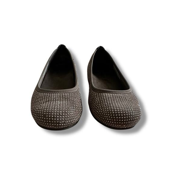 Vionic Spark 359 Willow Taupe Sparkle Rhinestone Ballet Flat Shoes Size 6.5 - Picture 4 of 9